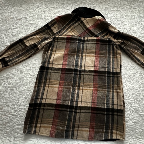 Soft Flannel Plaid Coat - Never worn, excellent condition - Picture 8 of 10